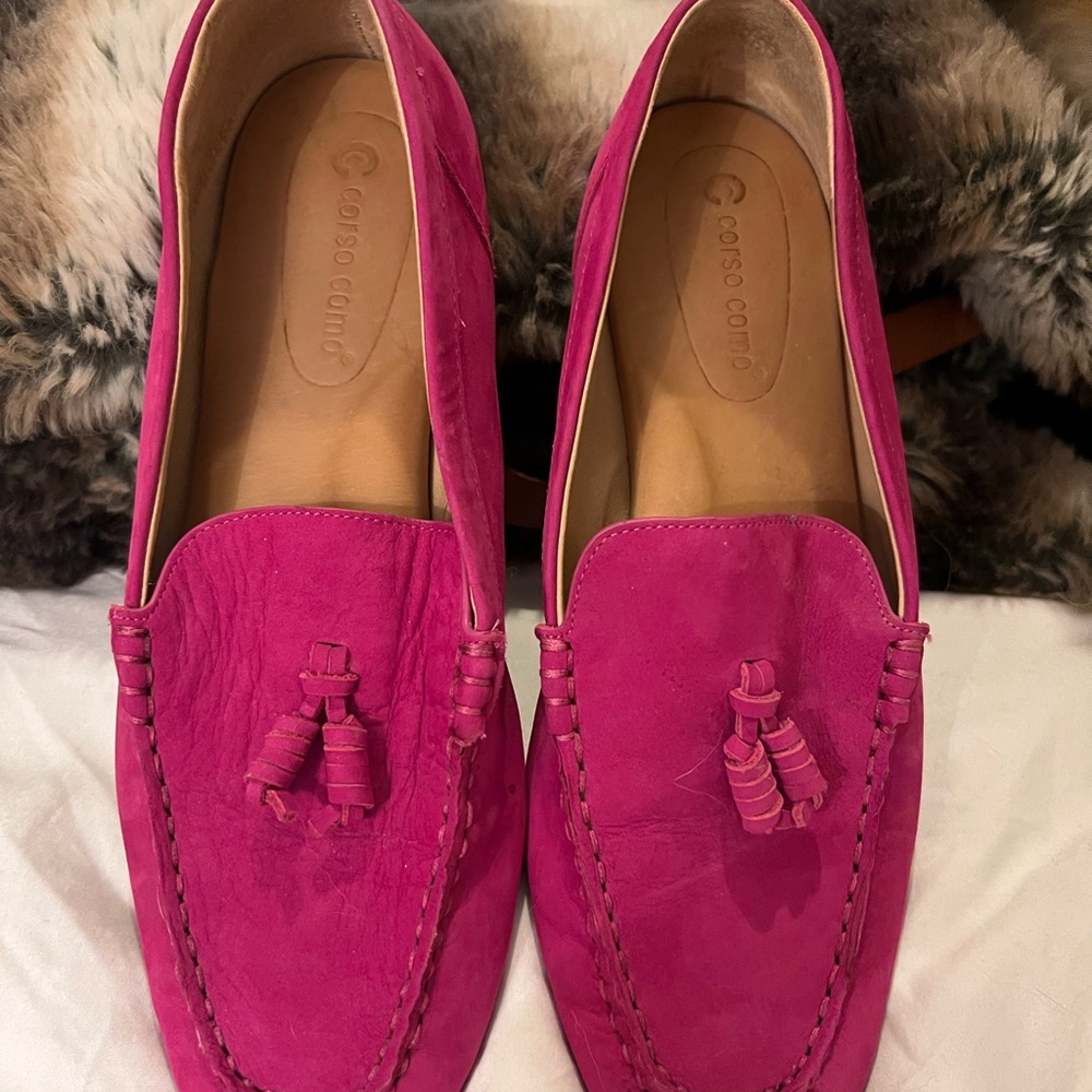 Corso Coomi Hot Pink driving loafers